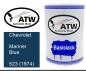 Preview: Chevrolet, Mariner Blue, 523 (1974): 500ml Lackdose, von ATW Autoteile West.